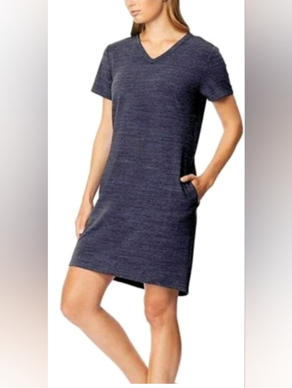 32° Cool Blue V-neck Dress Medium